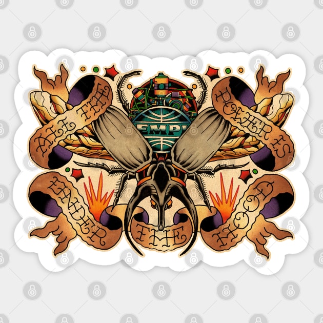 Beetle Sticker by Don Chuck Carvalho